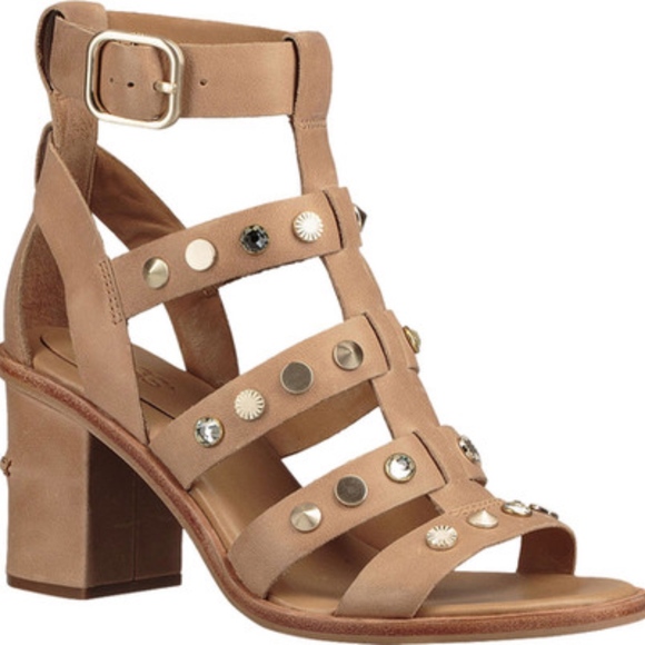 UGG Shoes - UGG Macayla Studded Bling Block Heel Sandal 9.5
